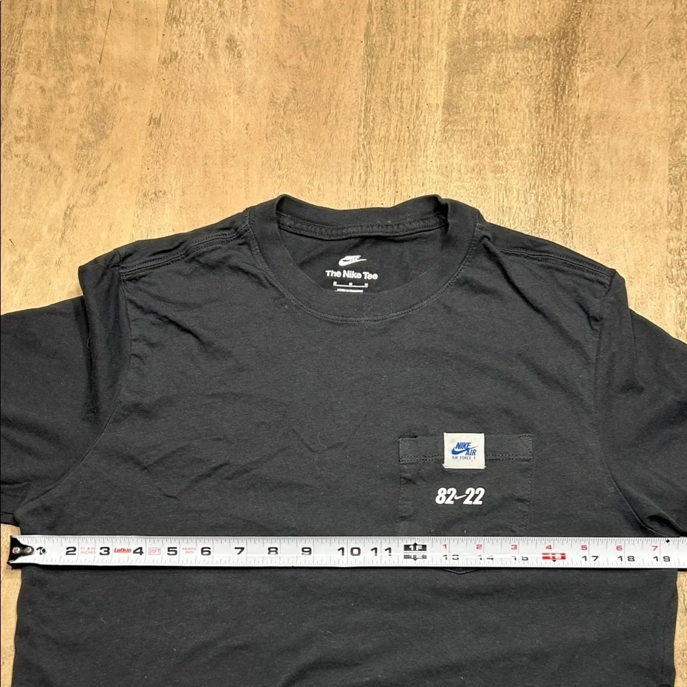 Nike Air Force 1 Black Tee with Globe Design